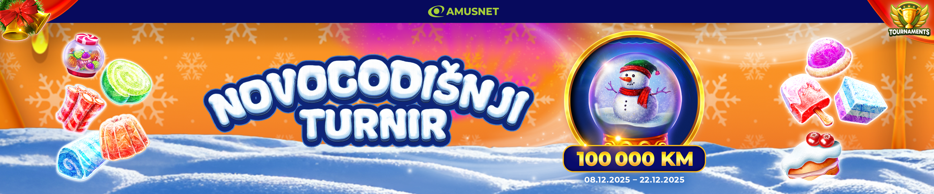 AMUSNET NOVOGODIŠNJI TURNIR - 100.000 KM